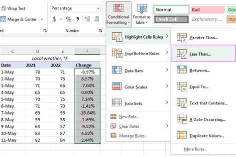 how do i set print area in excel and what is the best way to use conditional formatting to highlight specific cells?