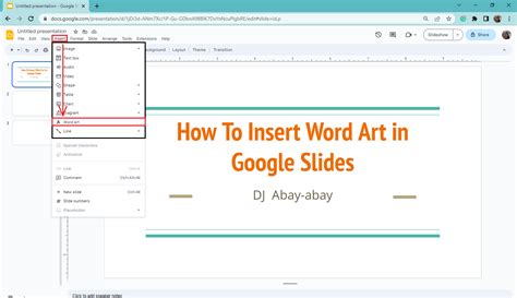 How to Do Word Art on Google Slides: A Journey Through Creativity and Chaos